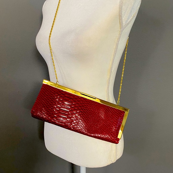 Jessica McClintock red clutch - Picture 4 of 7